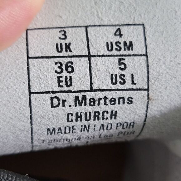 Dr. Martens Church Smooth Leather Monkey Boots White Brown Size 5 Combat Air New - Picture 12 of 16